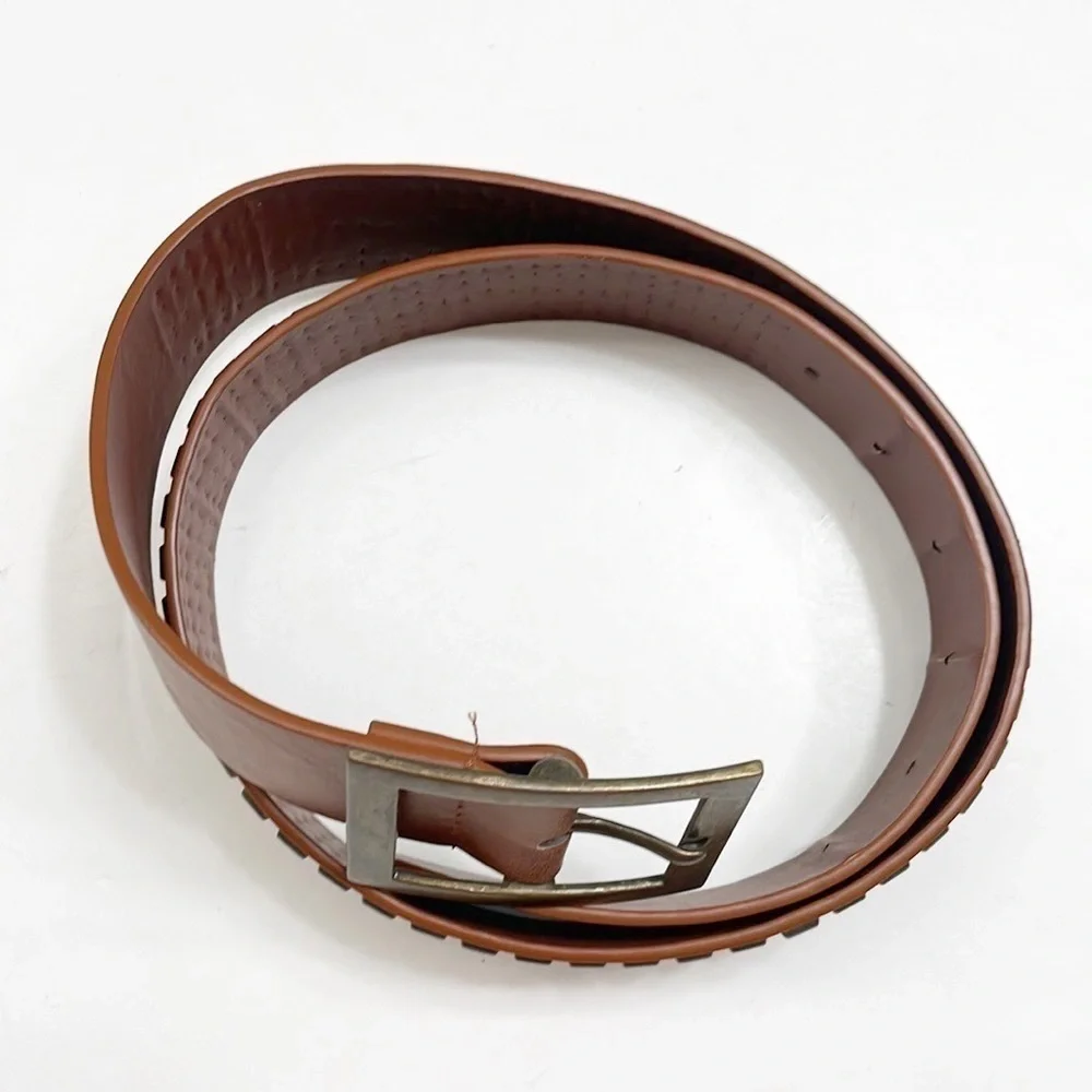 Brown studded belt